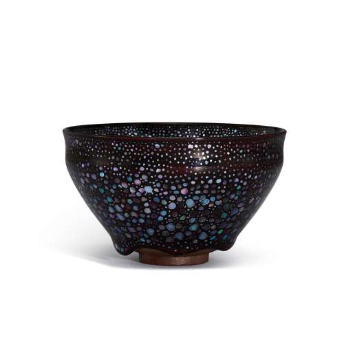Fujisawa Hideyuki (b. 1972), A lacquered Yuteki Tenmoku bowl...