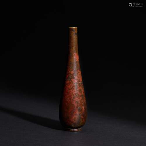 Kanchi Miyazaki I (1632-1712), A patinated bronze vase, Japa...