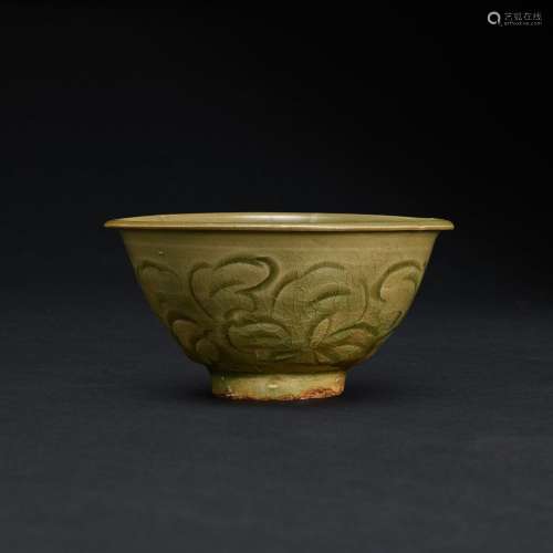 A Yaozhou celadon carved 'peony' bowl, Northern Song...