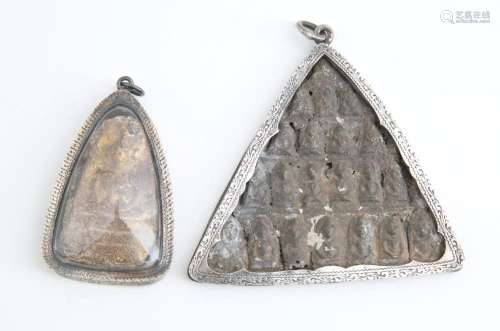 Two pendants with "BUDDHA"