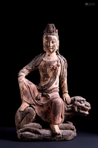 "GUANYIN" wooden sculpture