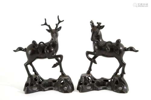 Pair of "DEER" bronzes sculptures