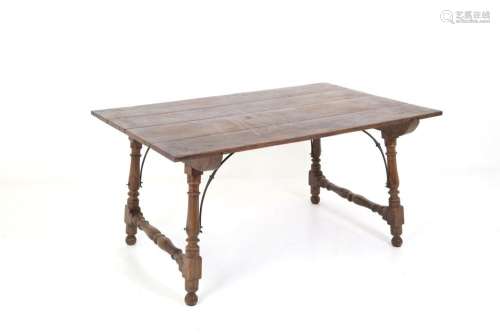 Table with turned legs