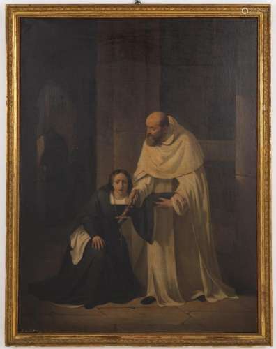 Painting "FRIAR WITH PENITENT"