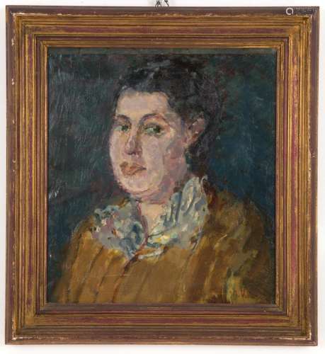 UMBERTO VITTORINI. Painting "PORTRAIT OF A WOMAN"