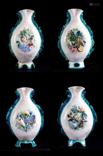 Four ceramic vases