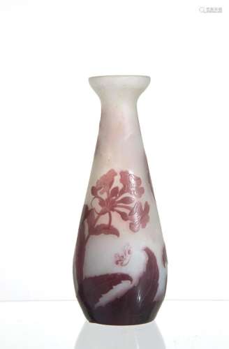 EMILE GALLE'. Bottle vase.