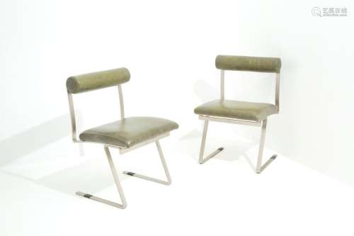 JOE COLOMBO. Pair of Roll chairs for SORMANI