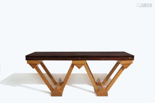GIANFRANCO FRATTINI (Attr.). Openable wooden table