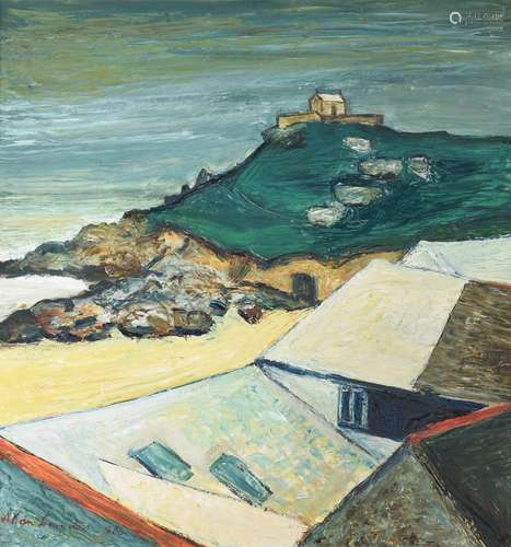 λ ALAN LOWNDES (BRITISH 1921-1978), THE ISLAND, ST IVES ABBE...