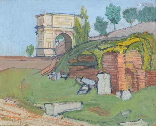 λ CLAUDE MAURICE ROGERS (BRITISH 1907-1979), RUINS IN PROVEN...