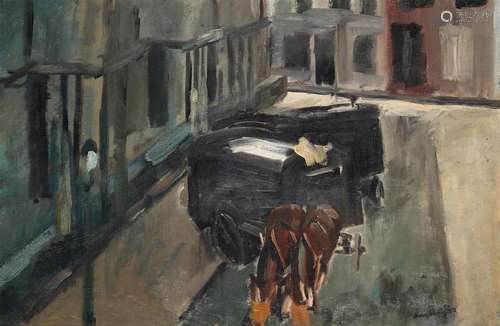 λ DAVID BOMBERG (BRITISH 1890-1957), MOVING VANS