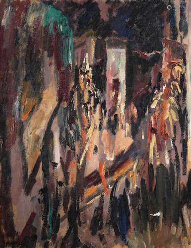 λ DAVID BOMBERG (BRITISH 1890-1957), VIRGIN OF PEACE IN PROC...