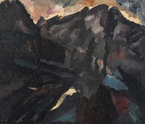 λ DAVID BOMBERG (BRITISH 1890-1957), HILLS NEAR RONDA, NOCTU...