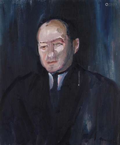 λ DAVID BOMBERG (BRITISH 1890-1957), PORTRAIT OF A GENTLEMAN