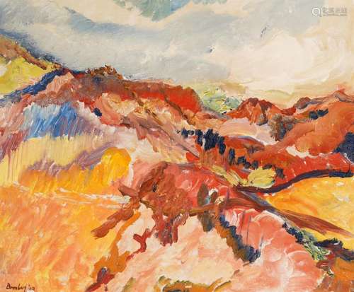 λ DAVID BOMBERG (BRITISH 1890-1957), HILLS ABOVE CHRISOSTOMA...