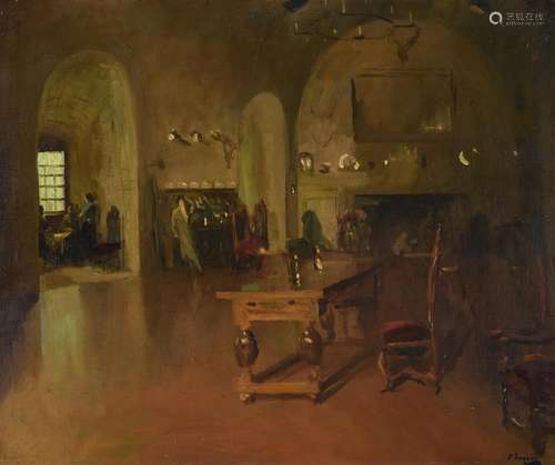 SIR JOHN LAVERY (IRISH 1856-1941), THE DINING ROOM AT LENNOX...