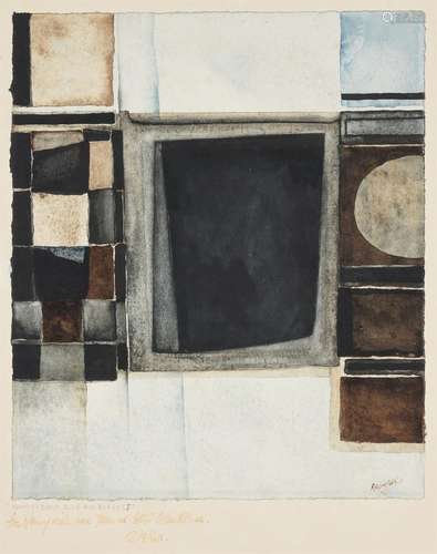 λ ALAN REYNOLDS (BRITISH 1926-2014), FORMS - BLACK, BLUE AND...