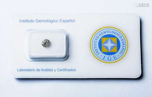 Diamante natural, talla brillante. Certificado IGE (Institut...