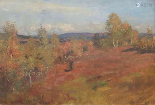 Patrick William Adam R.S.A. (British, 1854-1929) Autumn in t...