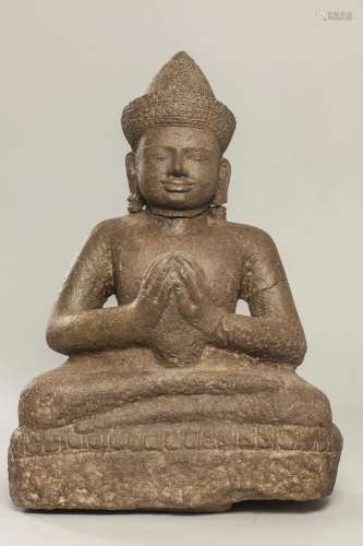 Vishnu assis en dianasana,