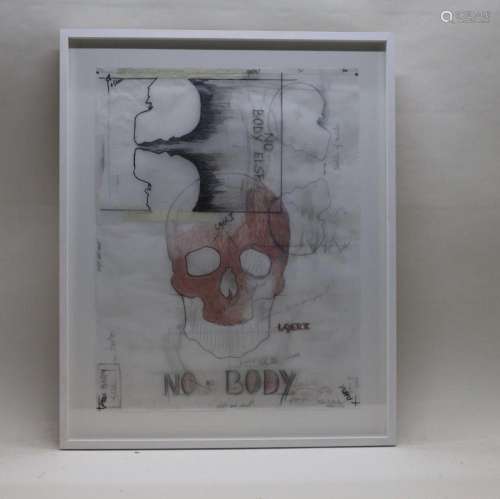AERTS Michael get. 'No Body' mixed media 65 x 50