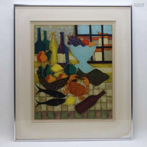 OOSTERLYNCK Jean get. 'Le restaurant' E.A. 56 x 46