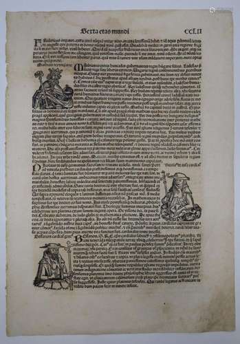 Fragment uit Chronique de Nurnberg 1498