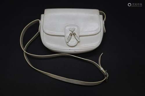 Vintage wit lederen handtasje, Celine Paris gemerkt