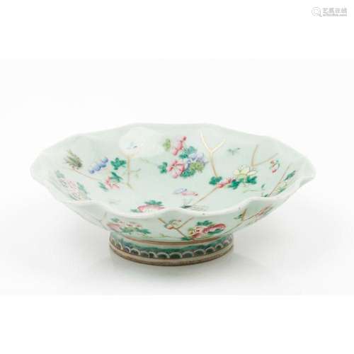 A scalloped bowl