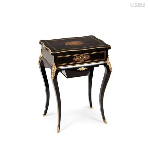 A Napoleon III sewing table