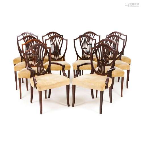 A set of 12 George III style chairs