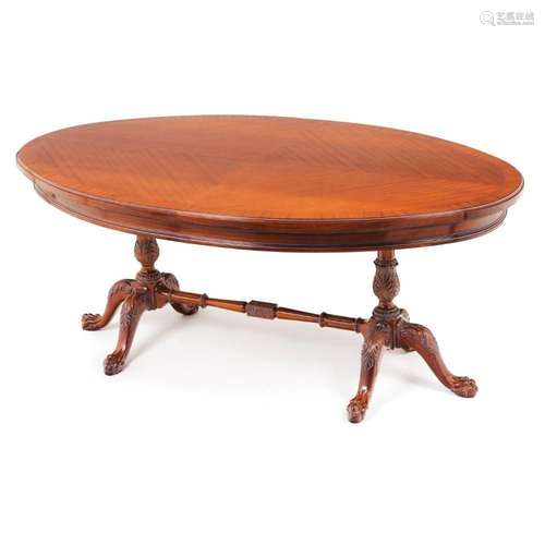 A Chippendale style dining table