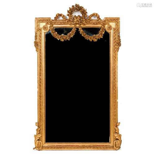 A neoclassical wall mirror