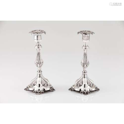 A pair of candlesticks