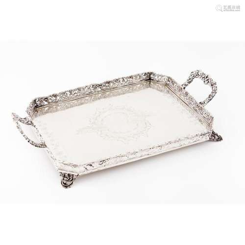 A galleried tray