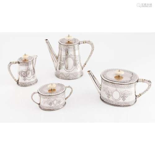 A tea and coffee set