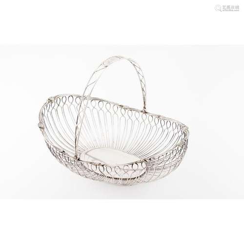 A basket with articulated handle