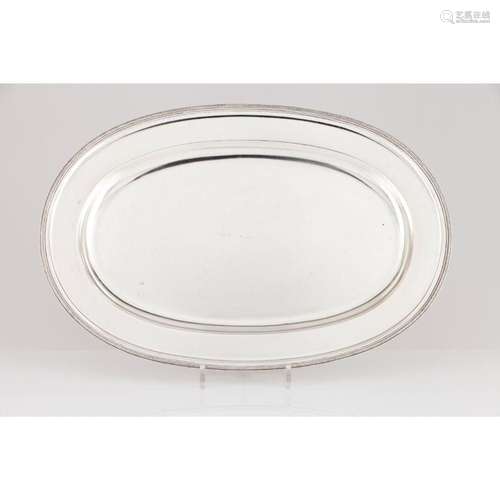 A large oval serving platter