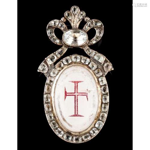 A pendant insignia for the Military Order of Christ