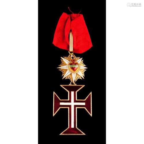 Insignia of the Order of Christ with ribbon