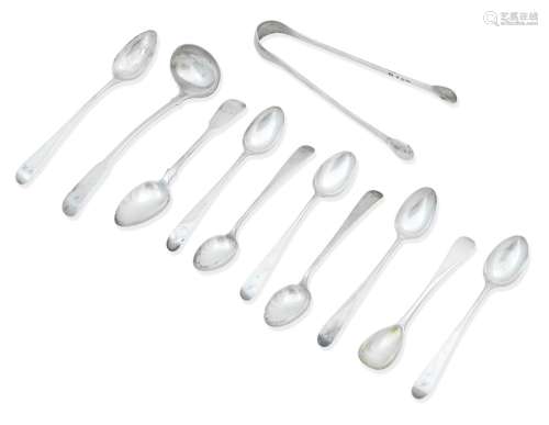 A COLLECTION OF PROVINCIAL AND OTHER FLATWARE   (11)
