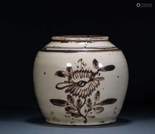 Song Dynasty,Cizhou Kiln Flower Jar