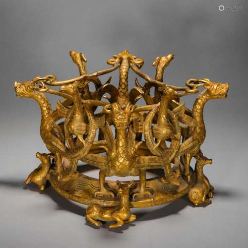 Han Dynasty of China,Bronze Gilt Vessel