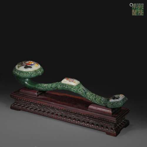 Qing Dynasty,Hetian Jasper Ruyi