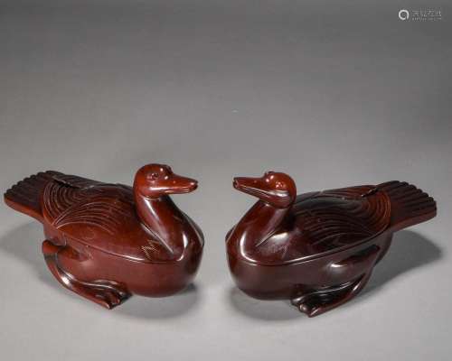 A Pair Han Dynasty of China,Hetian Jade Bird