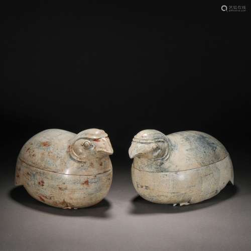 Han Dynasty,Hetian Jade Mandarin Duck