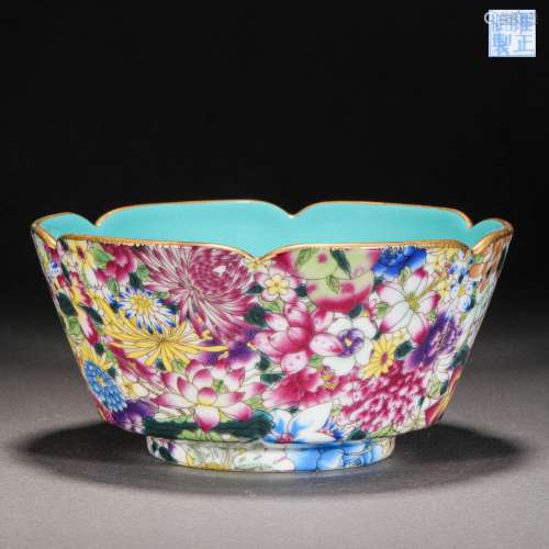 Qing Dynasty,Famille Rose Flower Bowl
