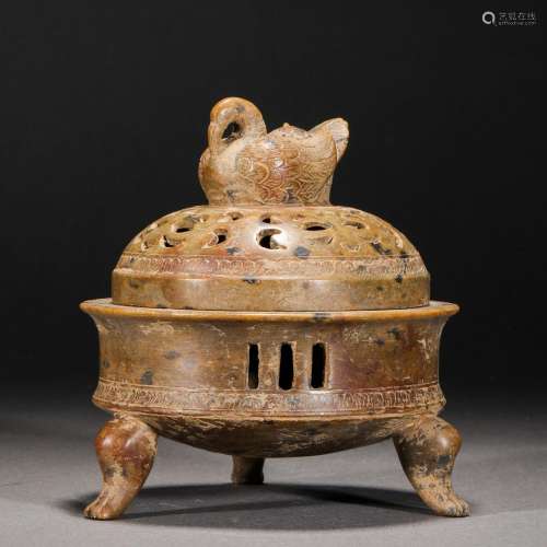 Qing Dynasty,Stone Beast Head Aromatherapy