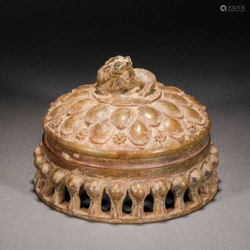 Qing Dynasty,Stone Beast Head Box